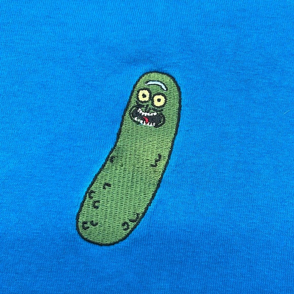 Other - Rick and Morty T-shirt Pickle Rick/Mr Pickle Embroidered Size Medium Pre Owned
